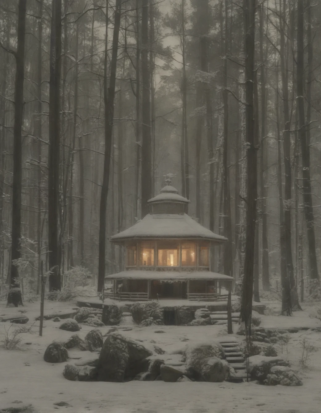 east-asian-architecture-classical-oil-painting-2ca016 on RealMixPony