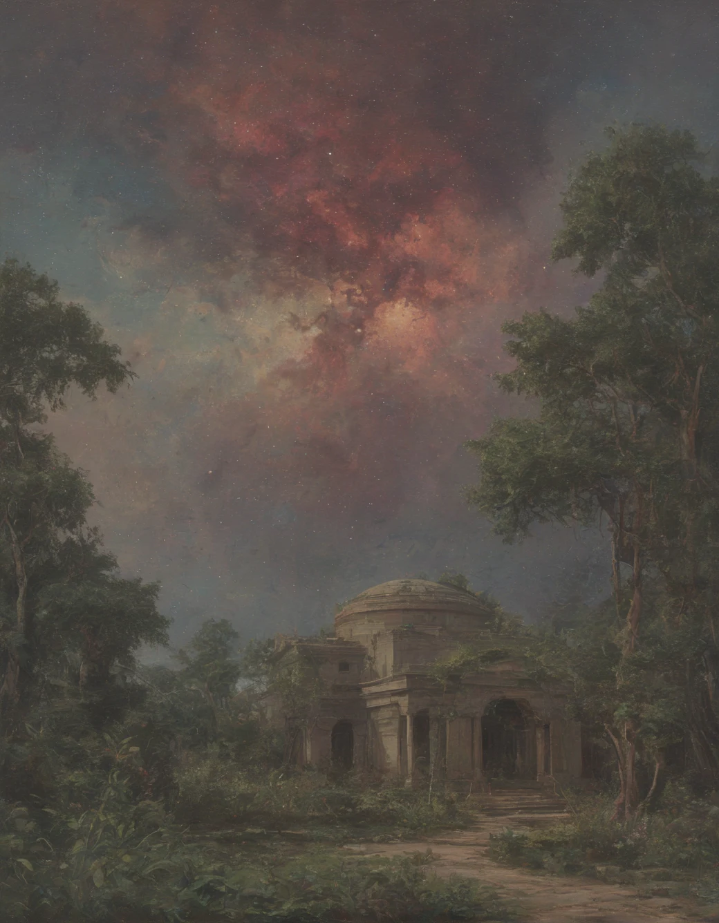 east-asian-architecture-classical-oil-painting-3220de on Art Universe