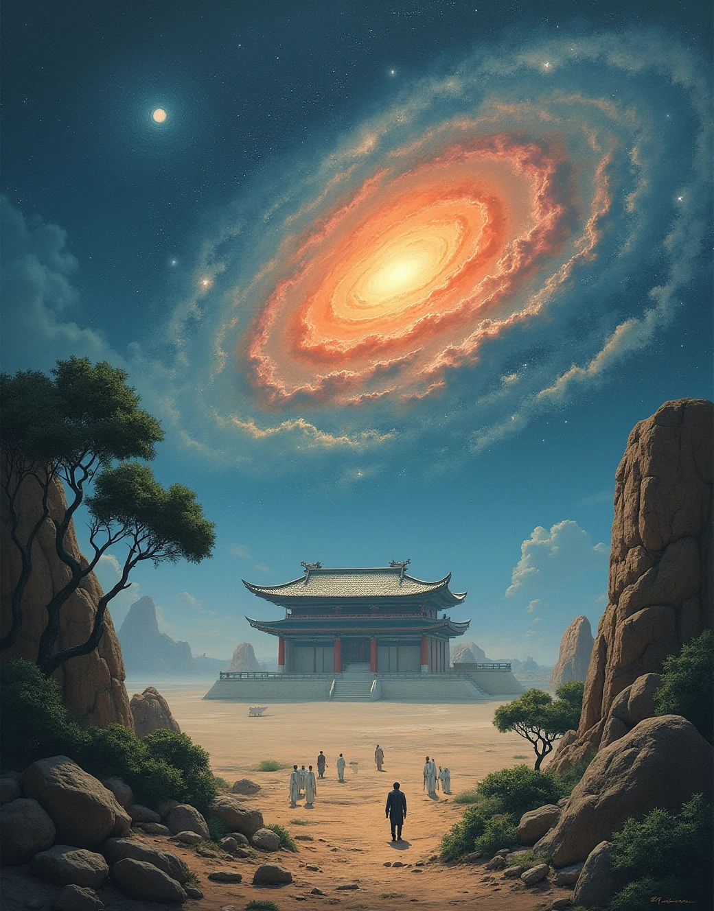 east-asian-architecture-classical-oil-painting-3220de on FLUX.1 [dev]
