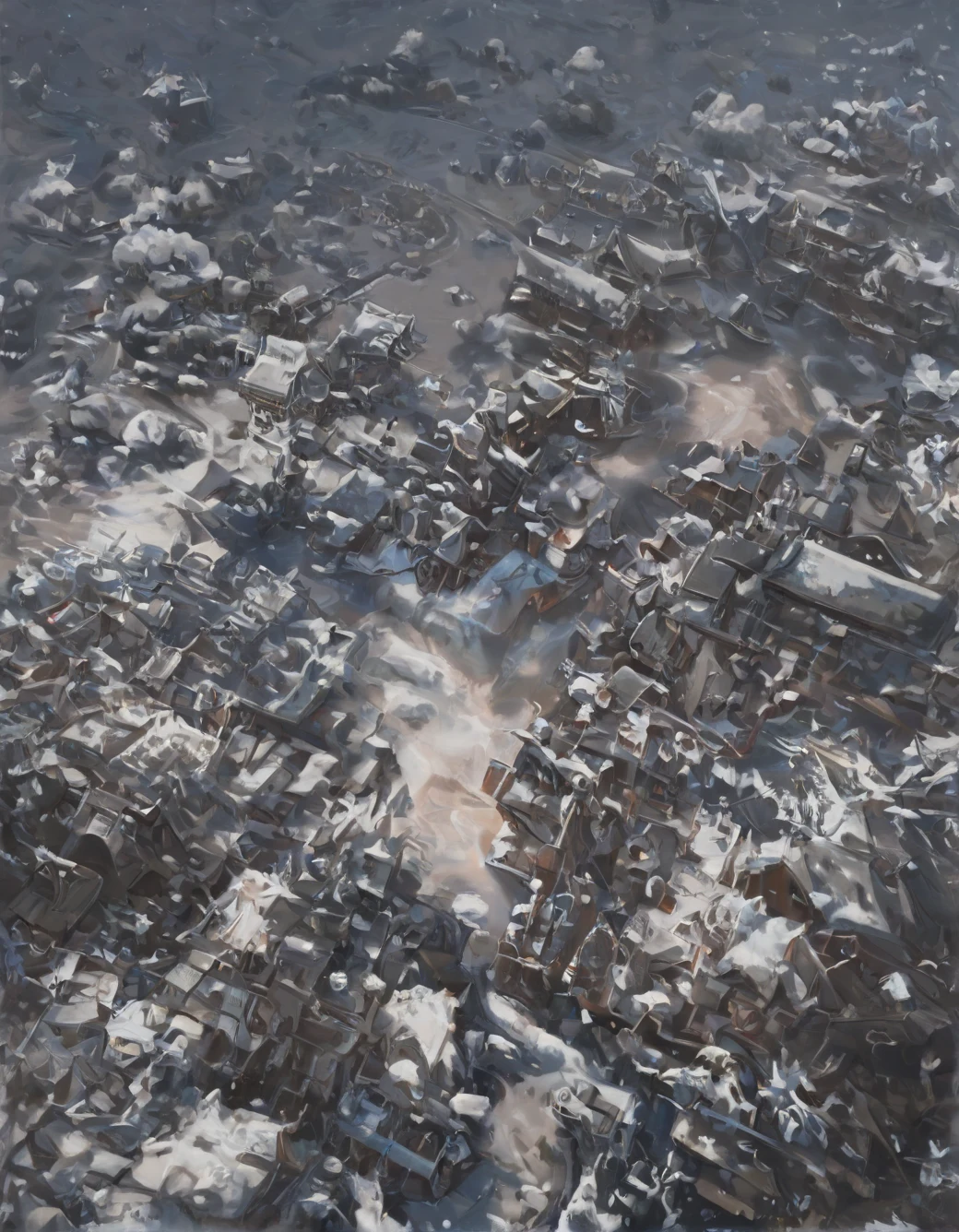 east-asian-architecture-classical-oil-painting-3899df on Indigo Furry Mix XL