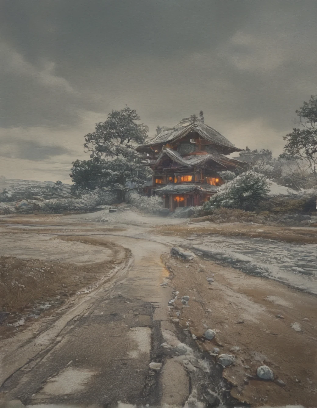 east-asian-architecture-classical-oil-painting-3899df on ✨ JANKU Trained + Chenkin & NoobAI + RouWei Illustrious XL ✨