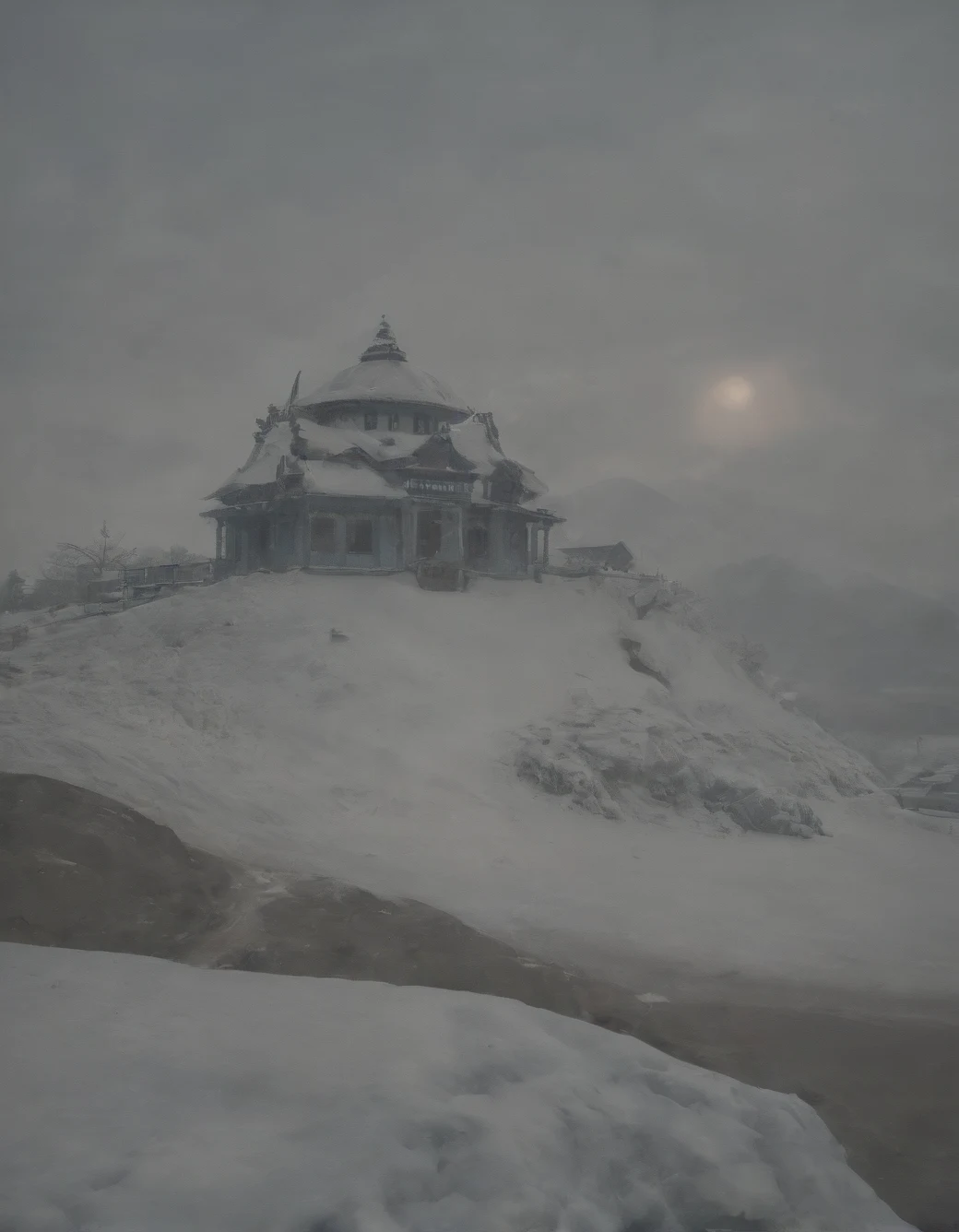 east-asian-architecture-classical-oil-painting-3899df on Realism By Stable Yogi (Pony)