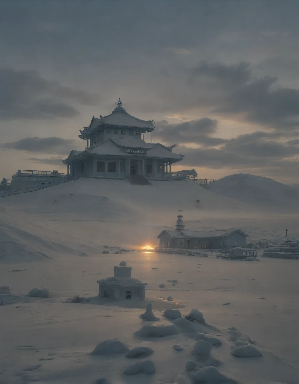 east-asian-architecture-classical-oil-painting-3899df on RealMixPony