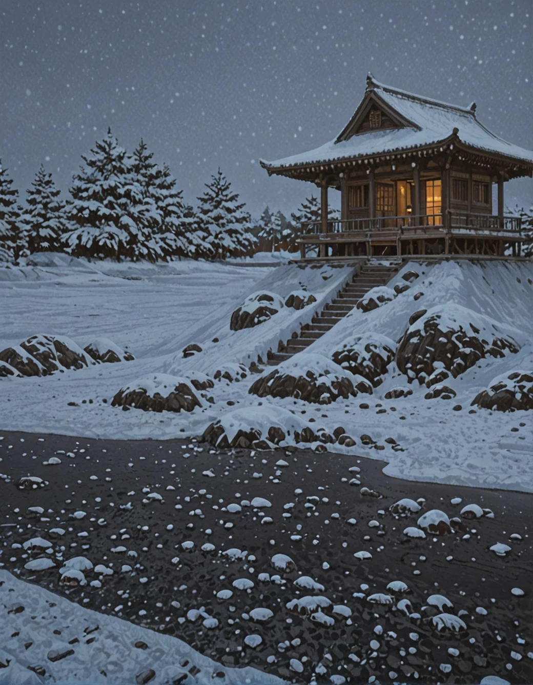 east-asian-architecture-classical-oil-painting-3899df on Uncanny valley