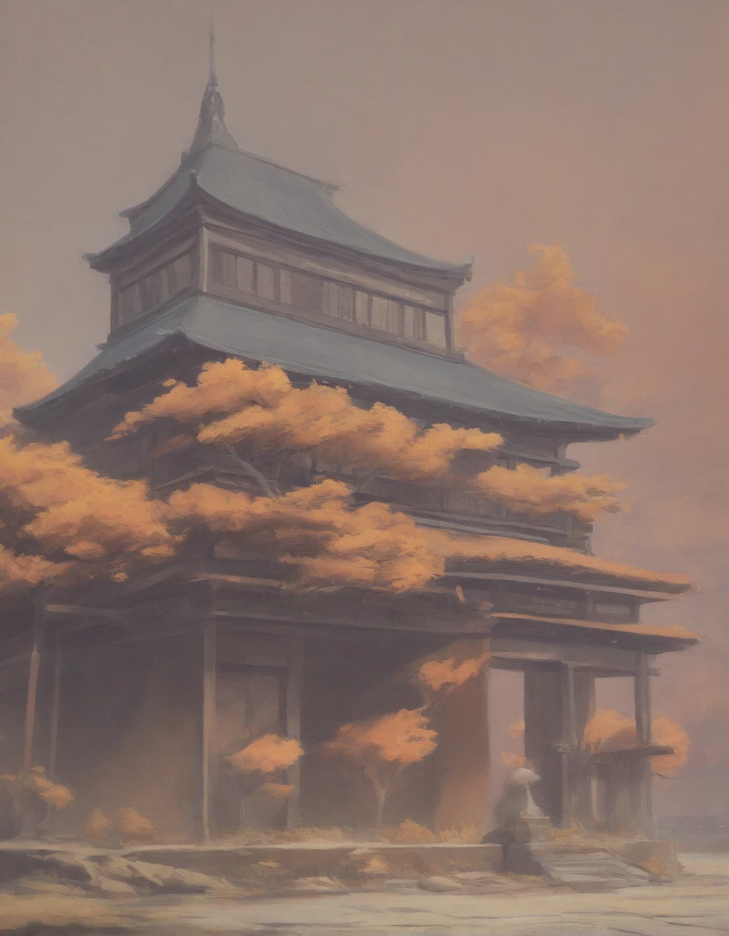 east-asian-architecture-classical-oil-painting-8776d7 on boleromix(Pony)