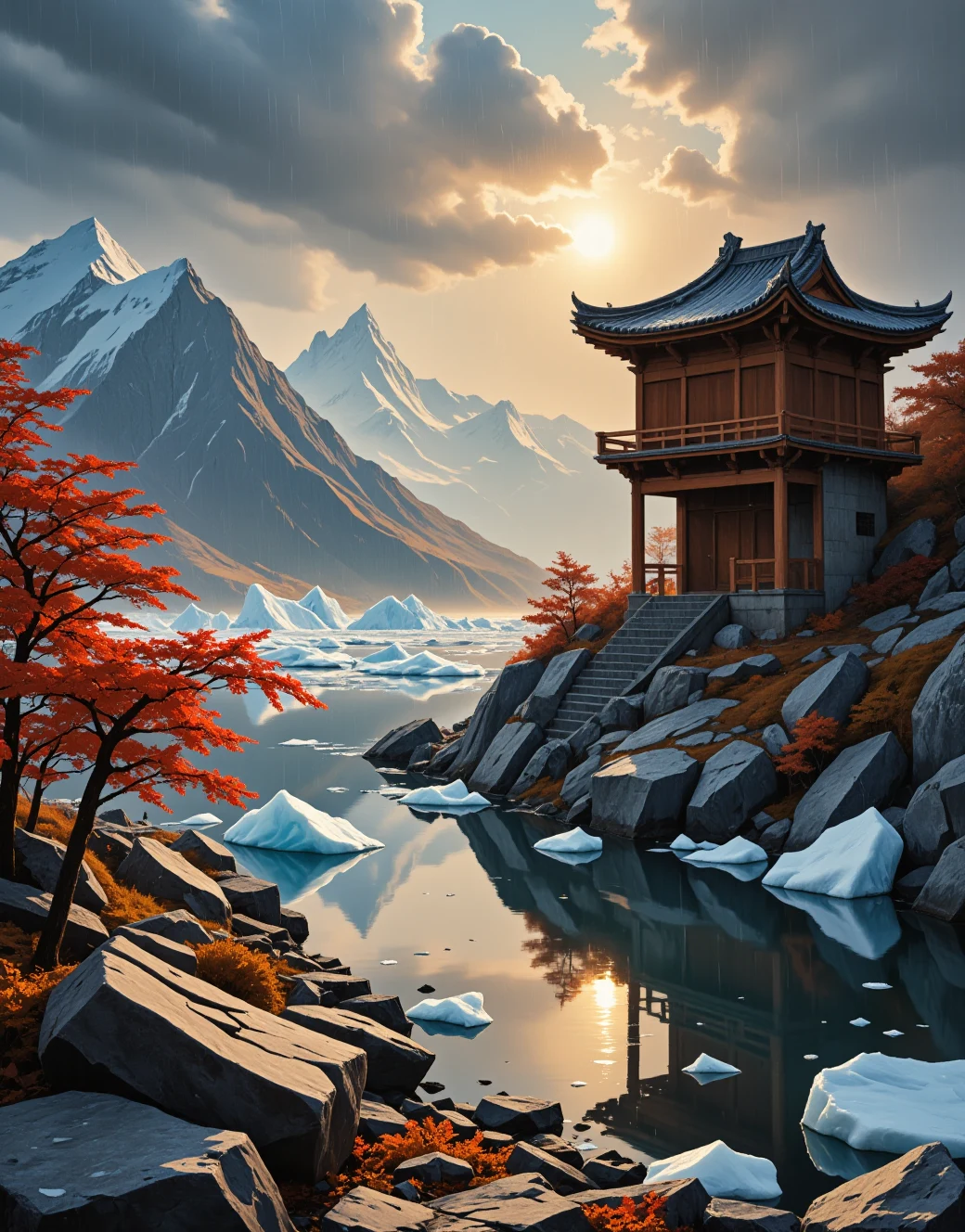 east-asian-architecture-classical-oil-painting-8776d7 on FenrisXL + Flux