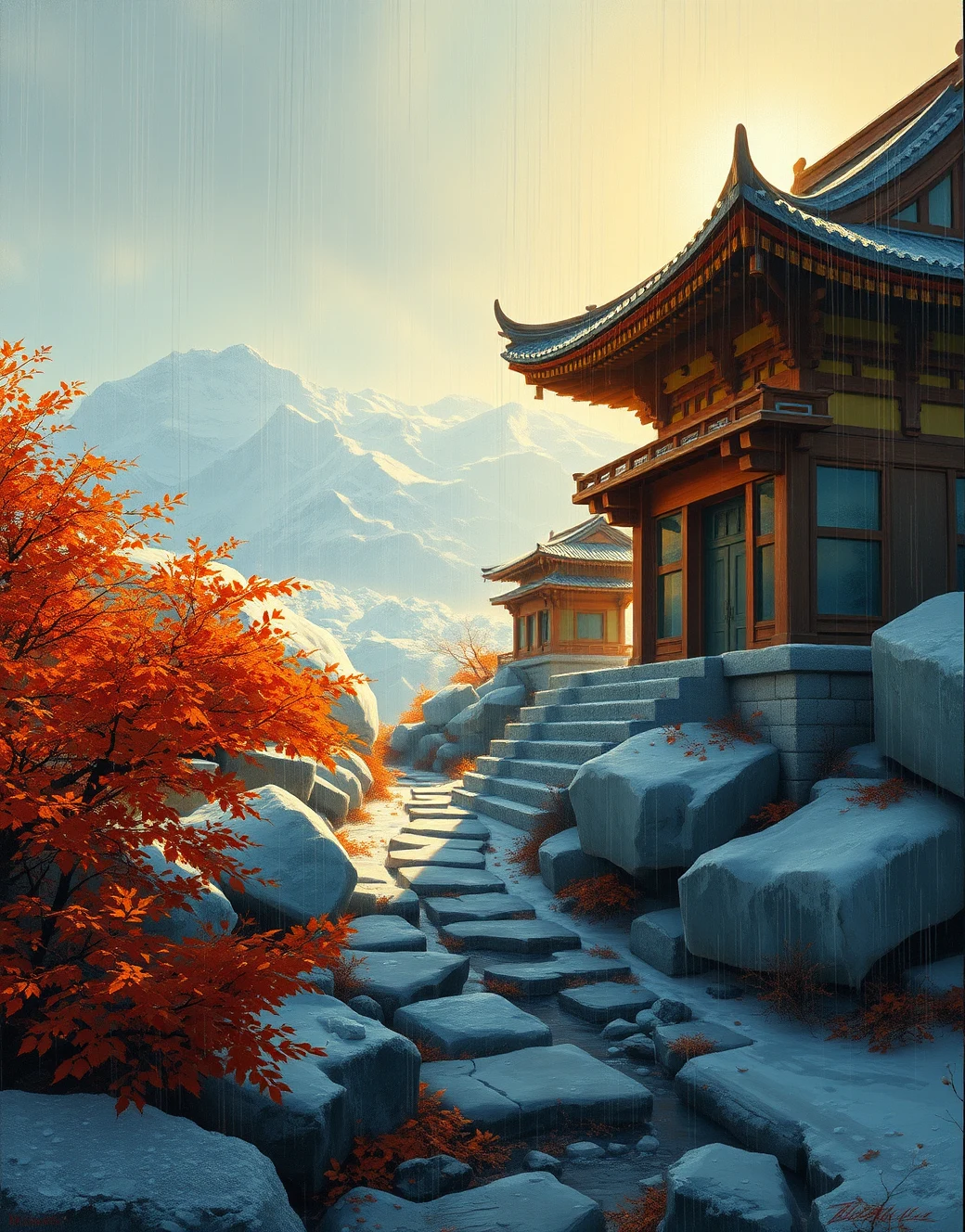 east-asian-architecture-classical-oil-painting-8776d7 on FLUX.1 [schnell]