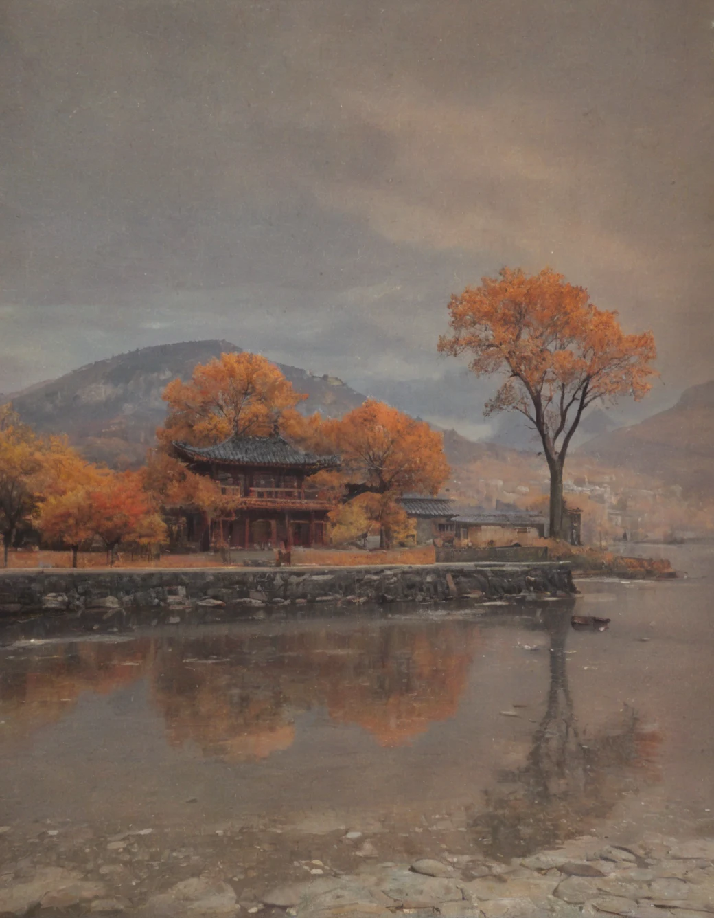east-asian-architecture-classical-oil-painting-8776d7 on iNiverse Mix(SFW & NSFW)