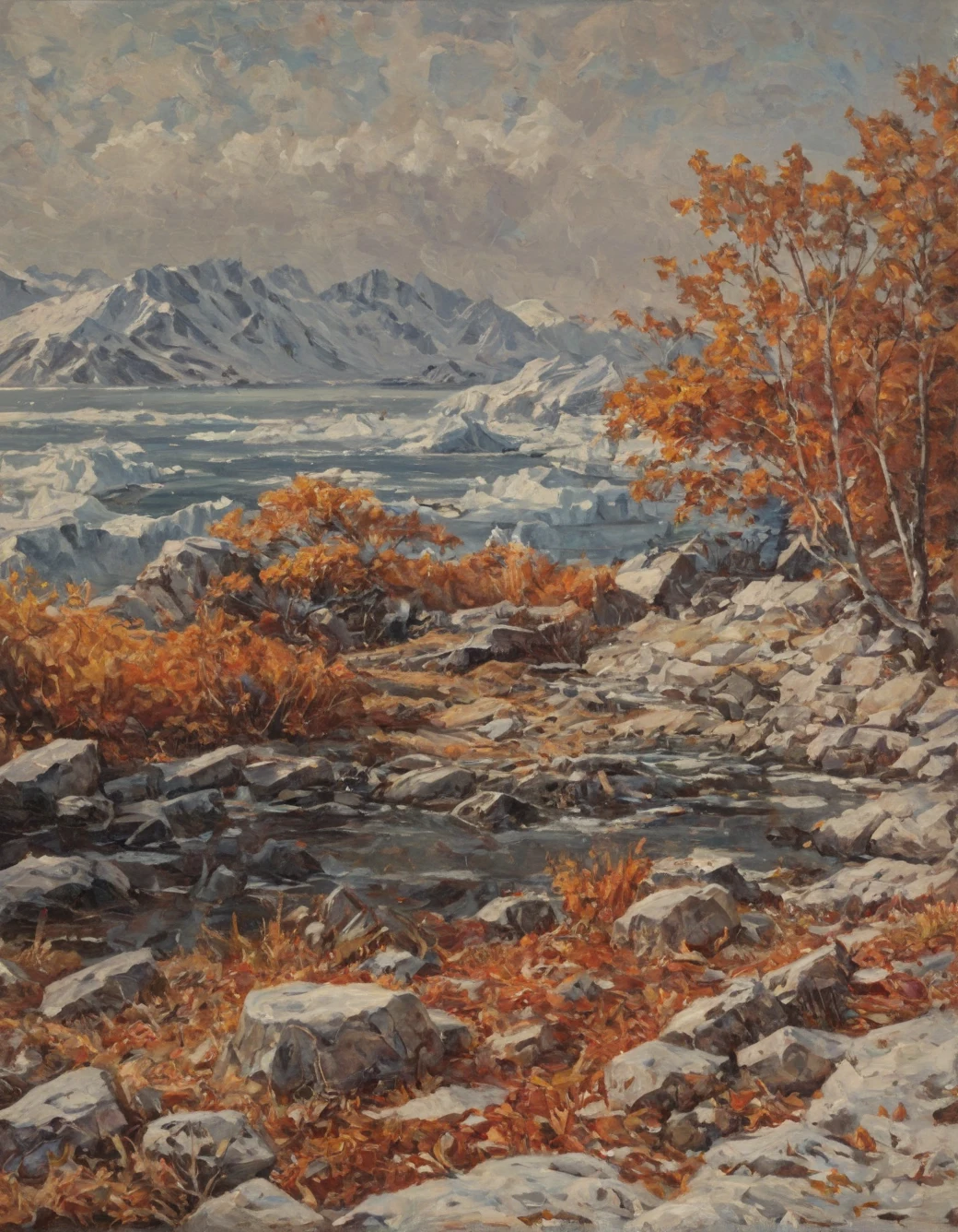 east-asian-architecture-classical-oil-painting-8776d7 on Jib Mix Realistic XL