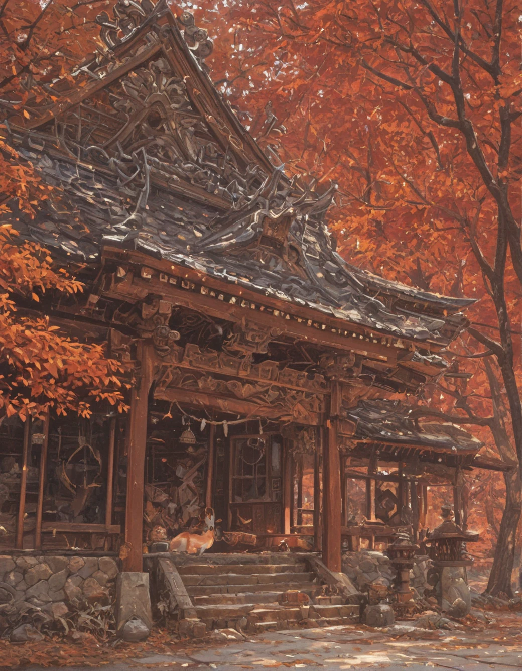 east-asian-architecture-classical-oil-painting-8776d7 on Mol_Keun Mix