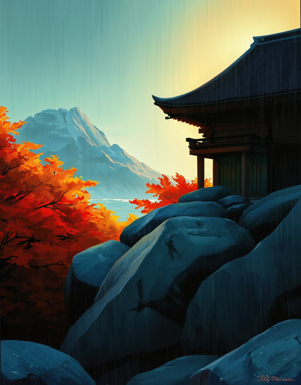 east-asian-architecture-classical-oil-painting-8776d7 on PixelWave