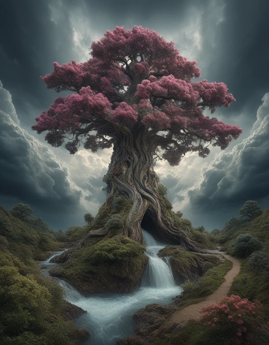 fluffy-gnarly-magical-tree-made-out-063274 on Art Universe