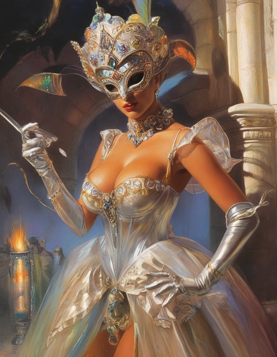 frank-frazetta-fantasy-oil-painting-storybook-29e53c on The Araminta Experiment (SDXL+Flux)