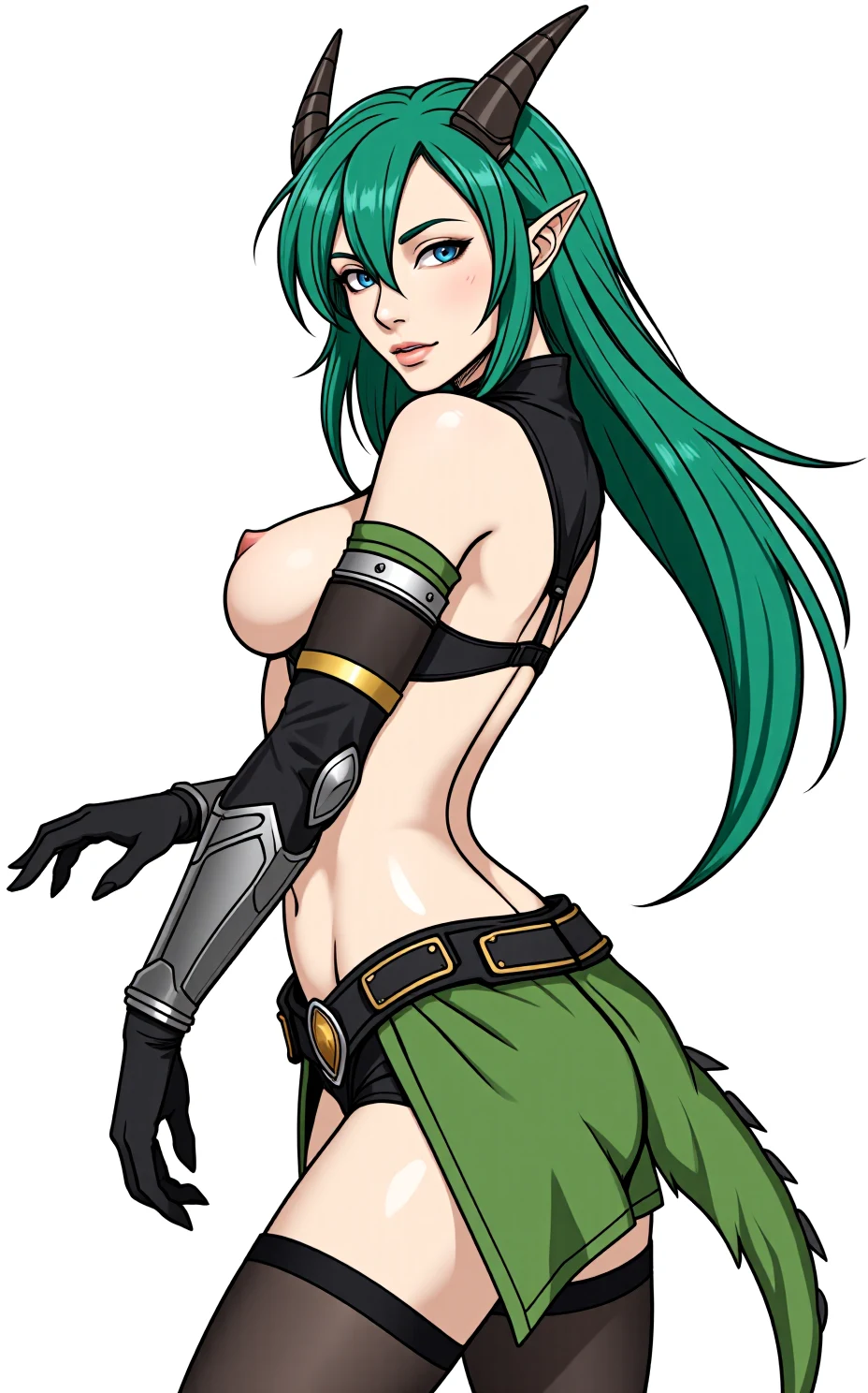 from_side-1girl-armpits-arms-breasts-clothing-9cebe5 on FenrisXL + Flux