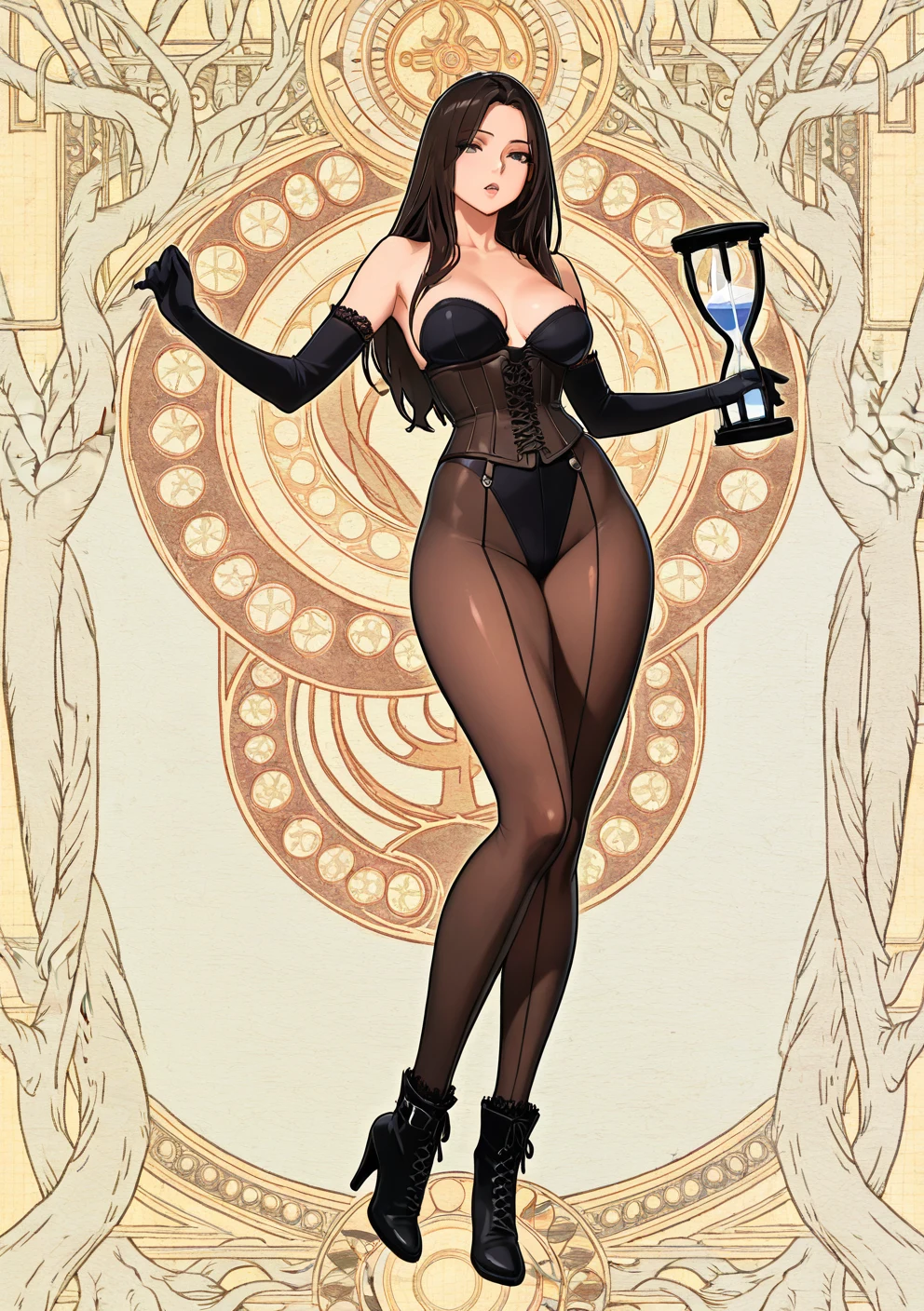 full-length-portrait-pinup-dark-bouffant-99cddd on WAI-illustrious-SDXL