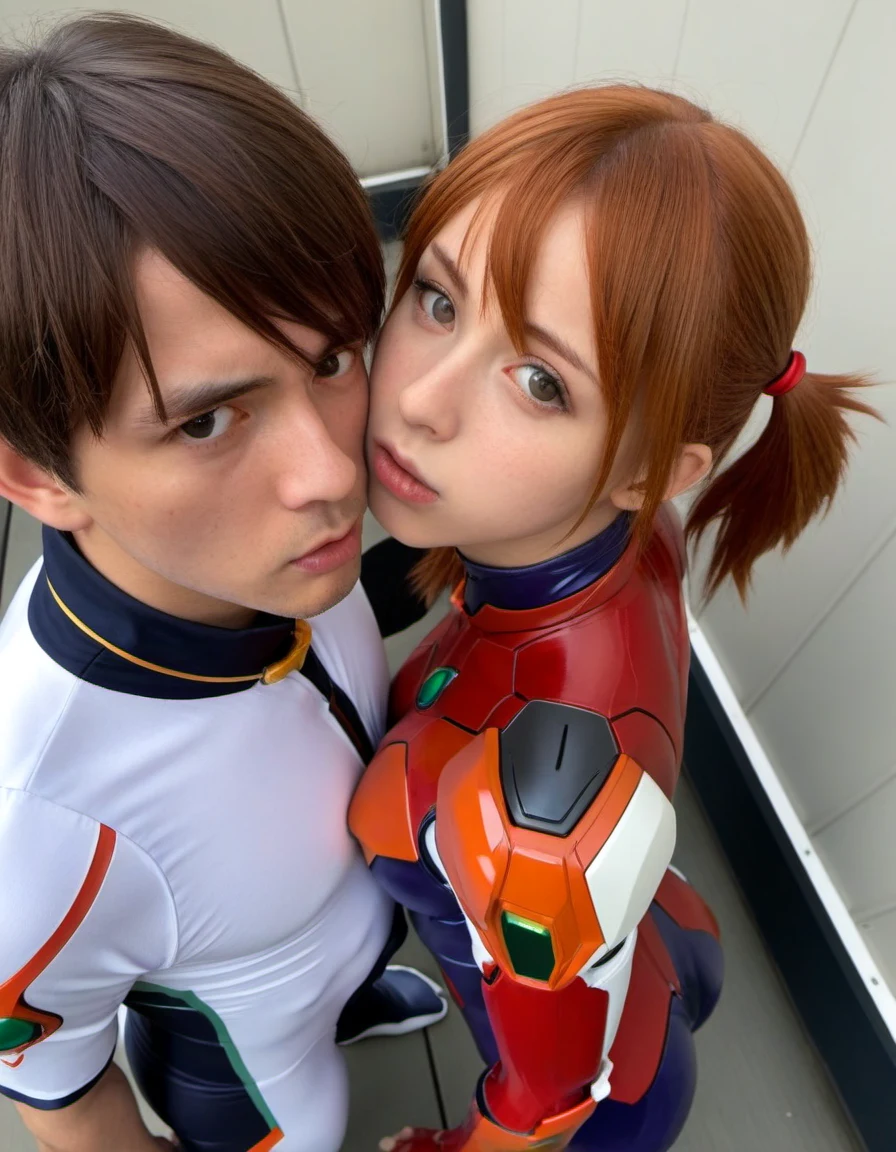 huggedpov-from-above-1girl-1boy-standing-44b407 on epiCRealism XL