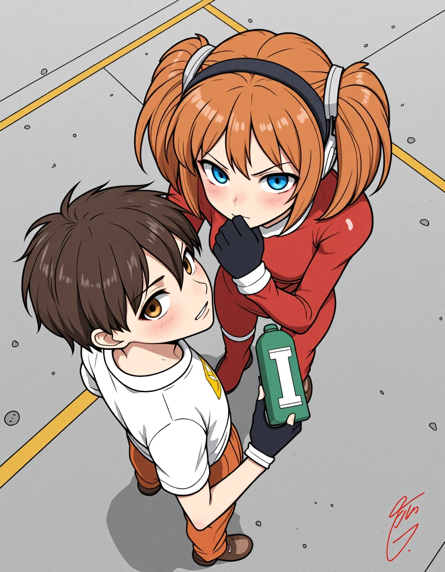 huggedpov-from-above-1girl-1boy-standing-44b407 on FenrisXL + Flux