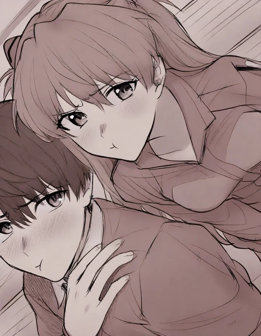 huggedpov-from-above-1girl-1boy-standing-44b407 on IllustriousXL v0.1