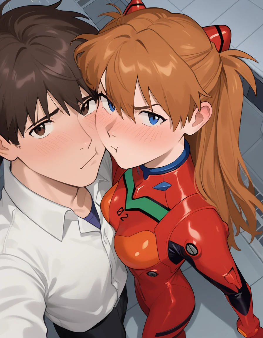 huggedpov-from-above-1girl-1boy-standing-44b407 on Indigo Void Furry Fused XL / Furry NoobAI