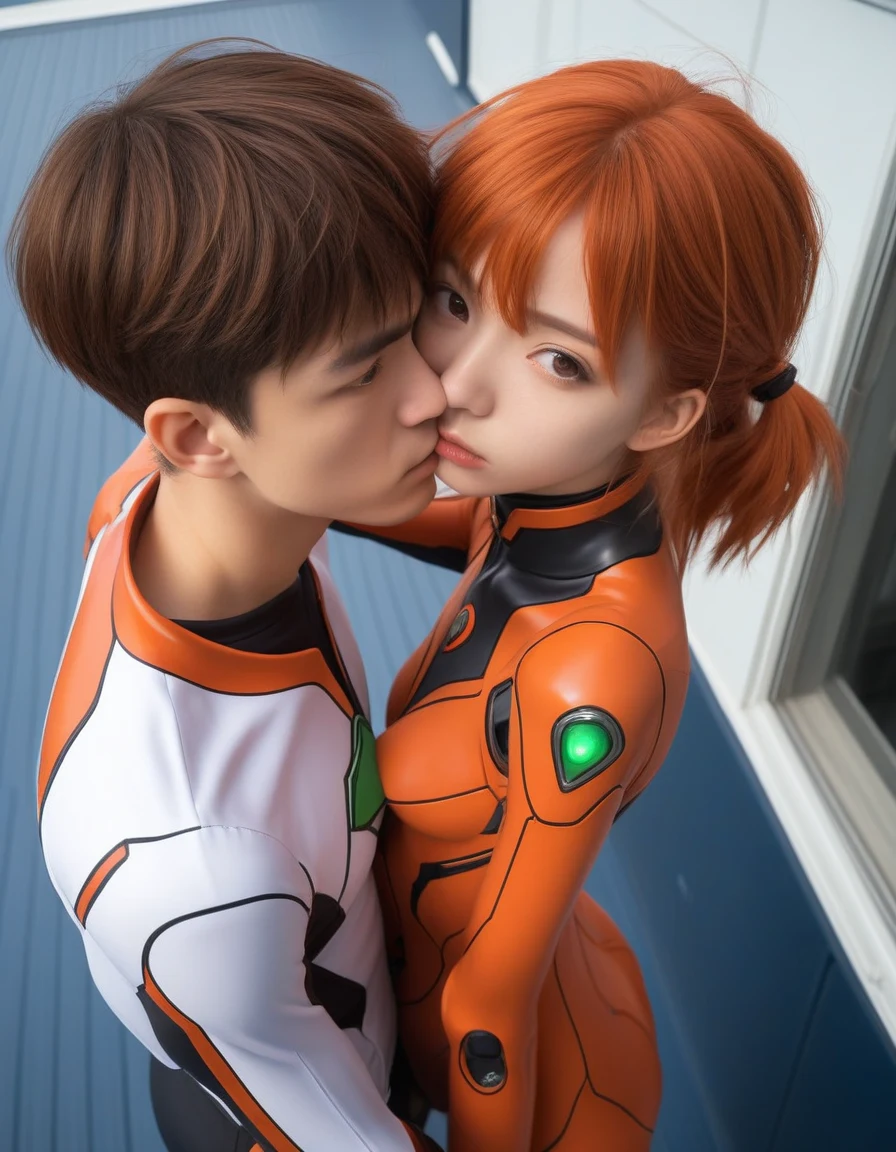 huggedpov-from-above-1girl-1boy-standing-44b407 on Juggernaut XL