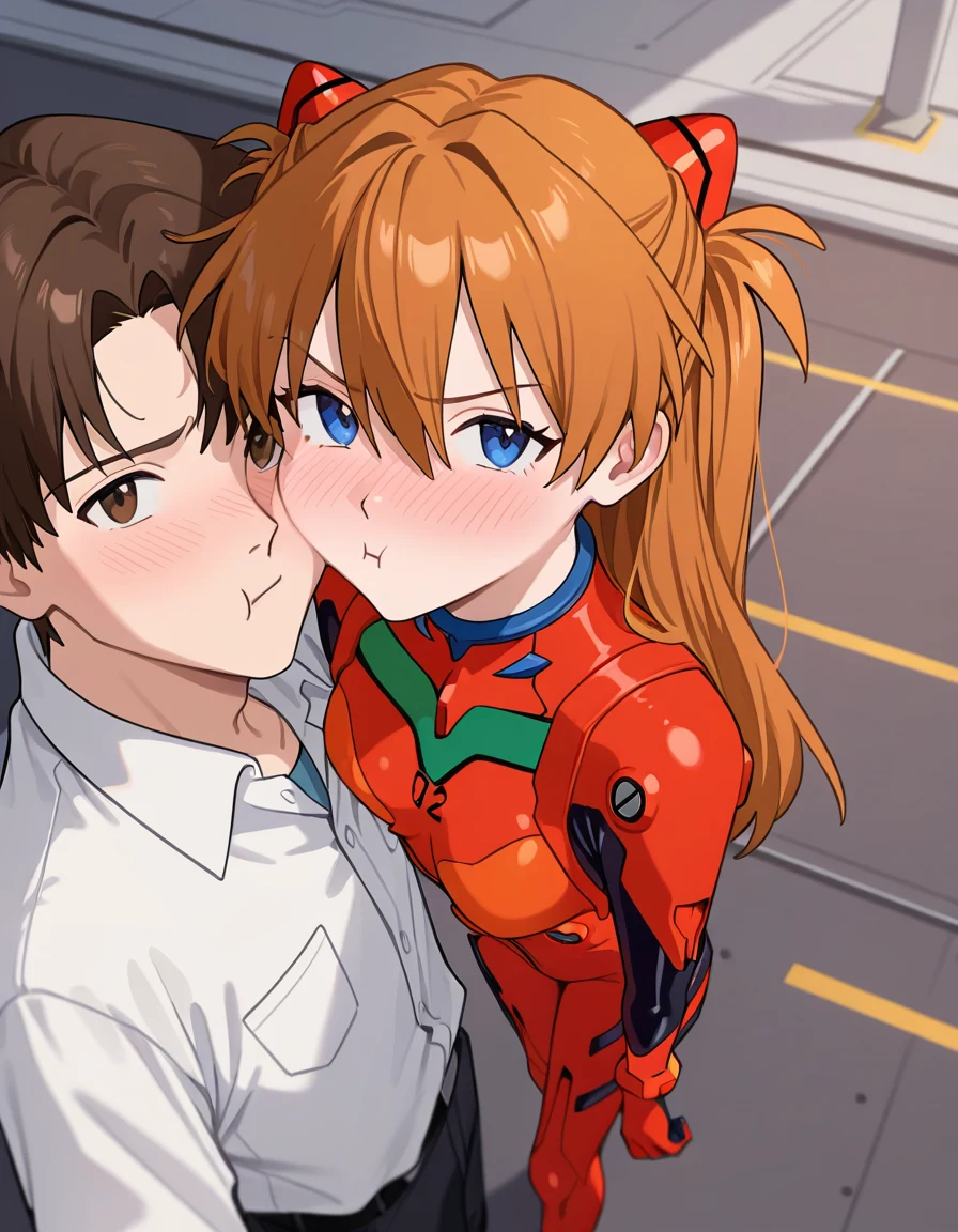 huggedpov-from-above-1girl-1boy-standing-44b407 on WAI-illustrious-SDXL