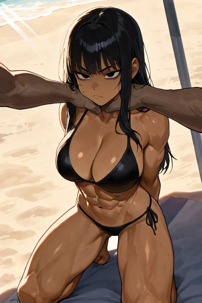 kneeling-pose-hands-behind-back-long-a7b75b on Nova Anime XL