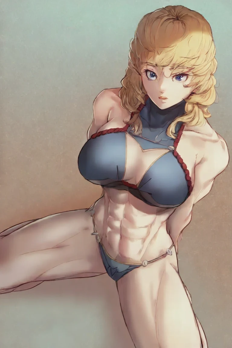 kneeling-pose-hands-behind-back-messy-d02044 on IllustriousXL v0.1