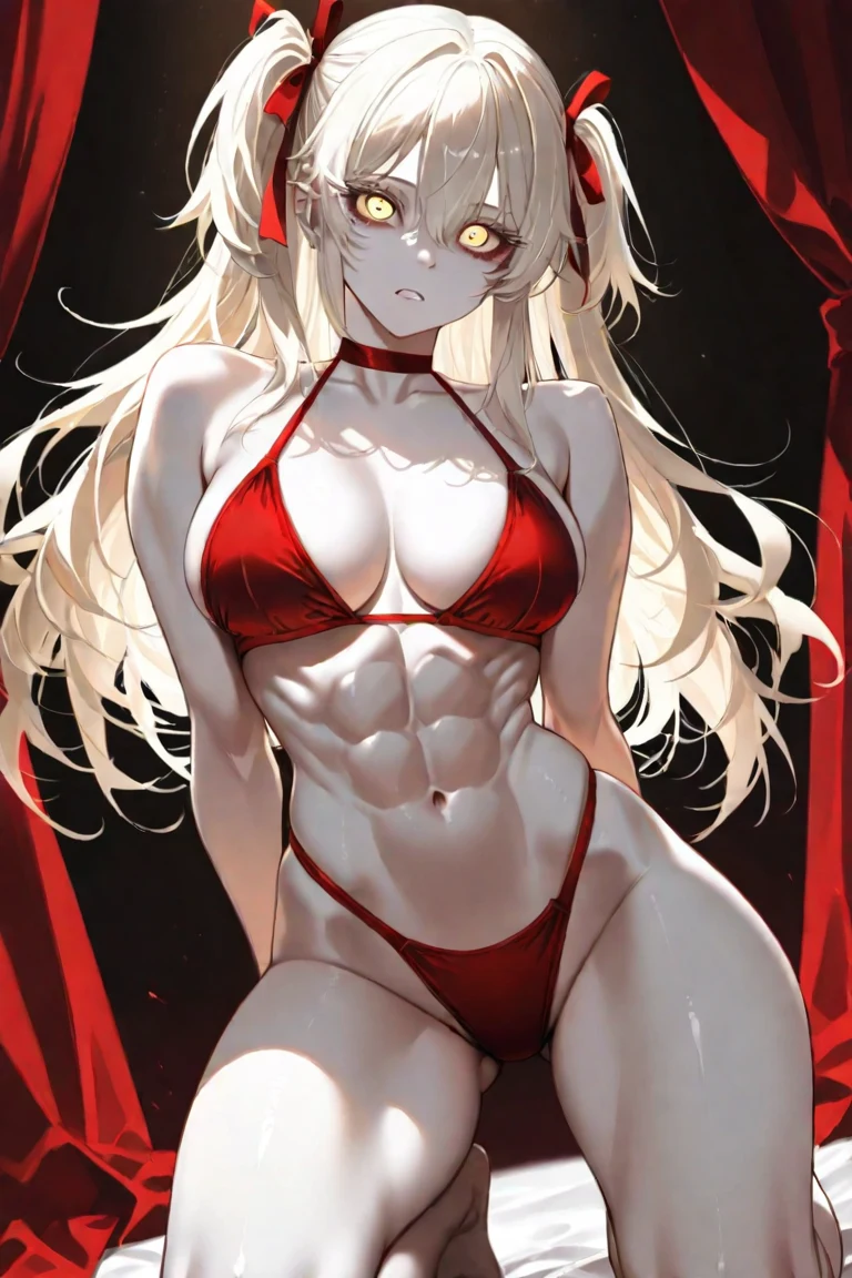 kneeling-pose-hands-behind-back-platinum-f408ff on Hassaku XL (Illustrious)