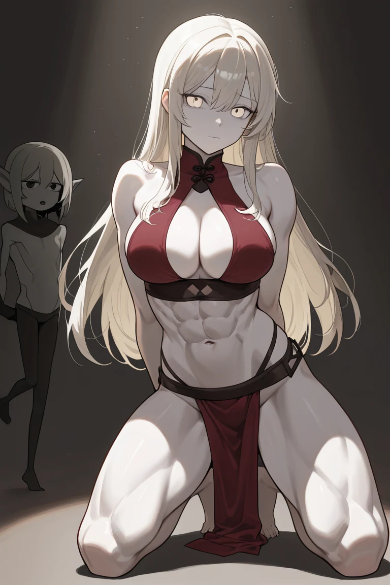 kneeling-pose-hands-behind-back-platinum-f408ff on WAI-illustrious-SDXL