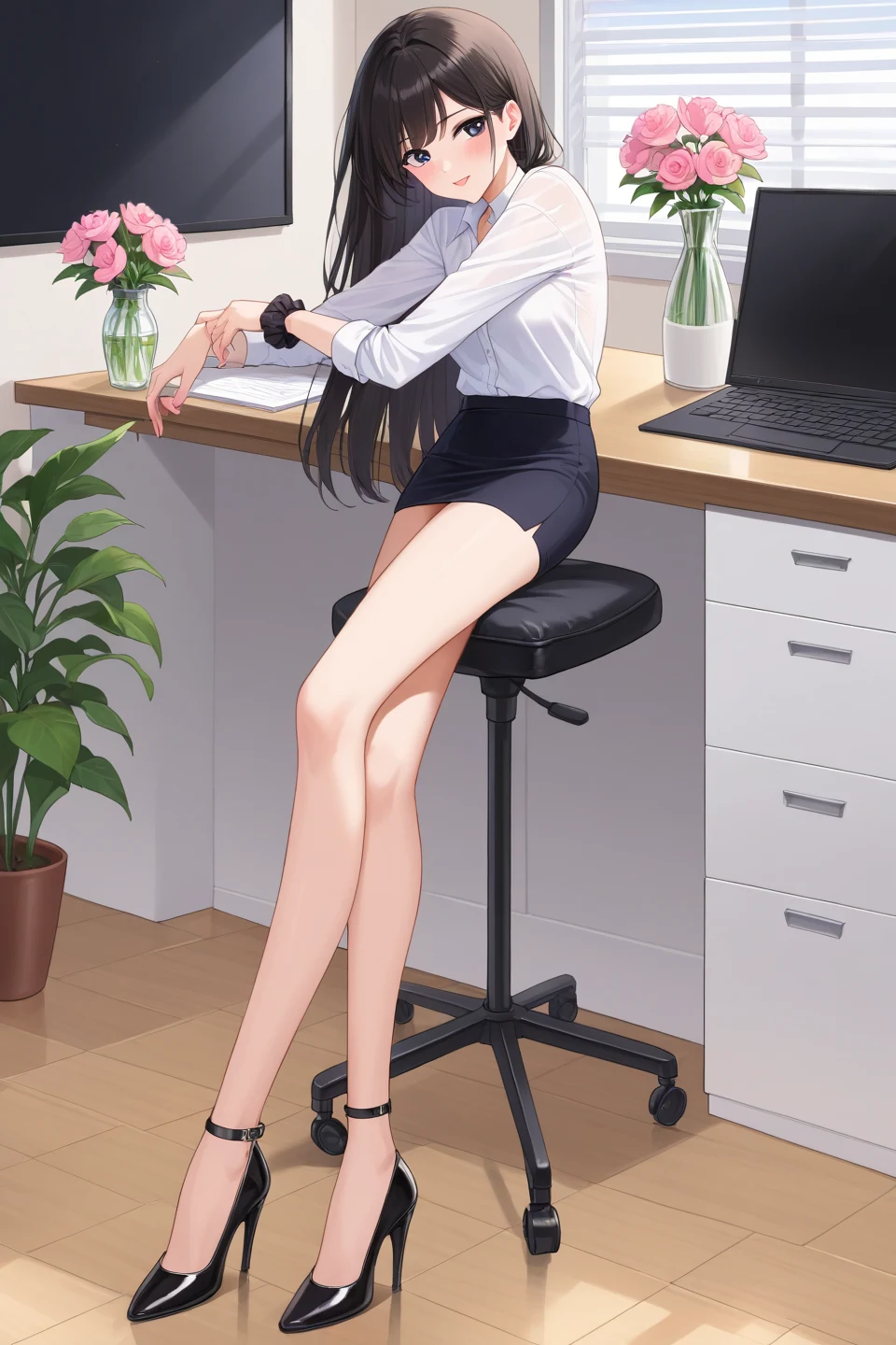 korean-woman-black-eyes-black-hair-99d8a0 on boleromix(Pony)