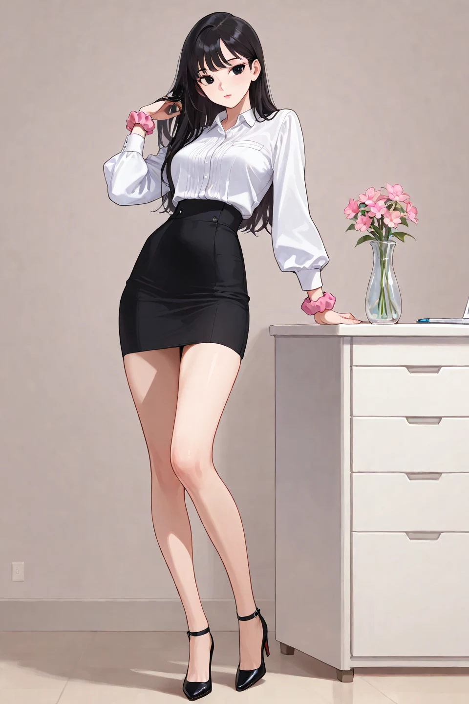 korean-woman-black-eyes-black-hair-99d8a0 on Nova Anime XL