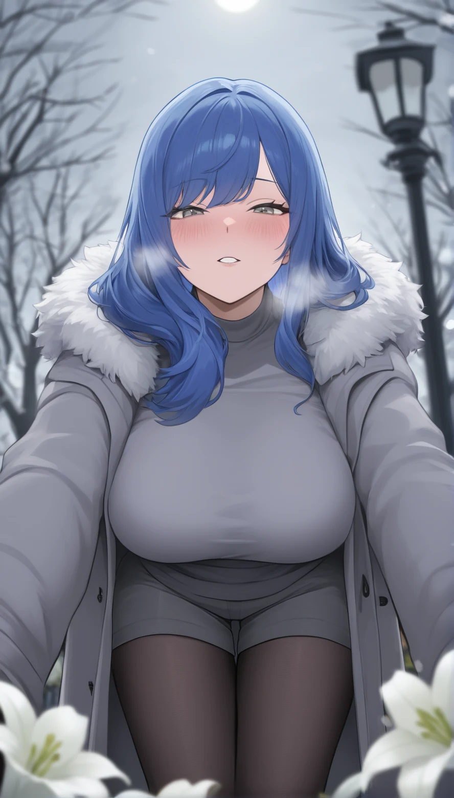 lapis-lazuli-1girl-bare-tree-black-557faa on Indigo Void Furry Fused XL / Furry NoobAI