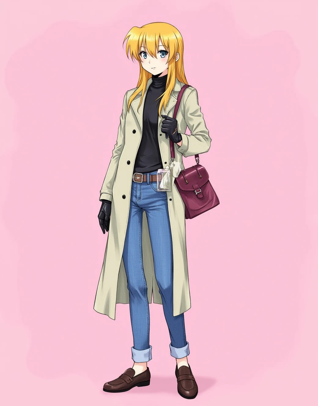 lazypos-1girl-blue-jeans-trench-coat-ddedda on getphat FLUX Reality NSFW