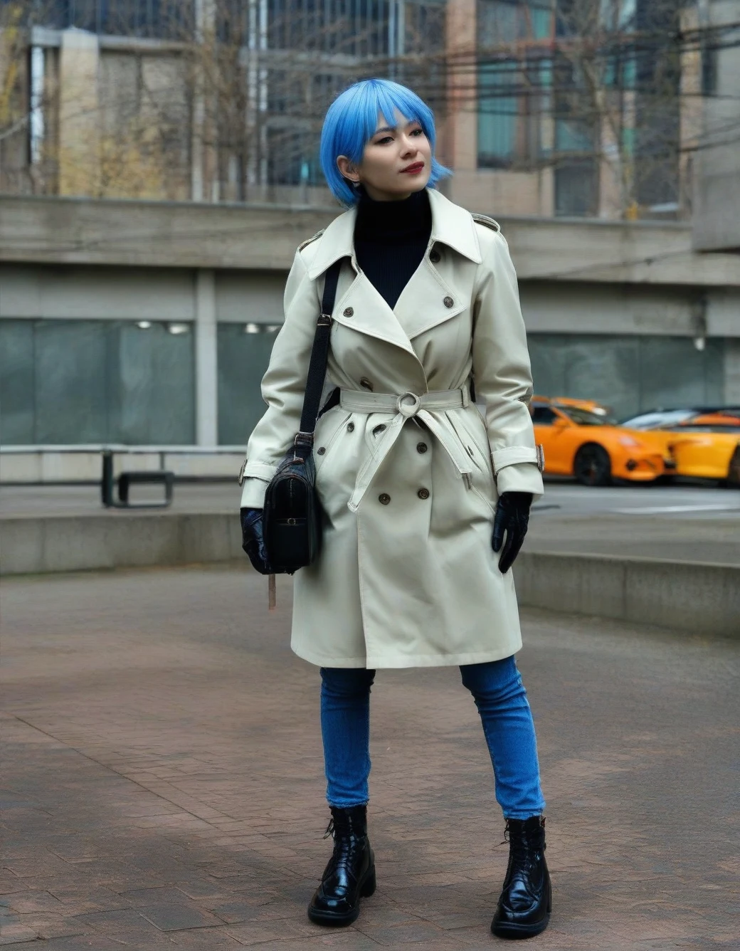 lazypos-1girl-blue-jeans-trench-coat-ddedda on LUSTIFY! [SDXL NSFW checkpoint]