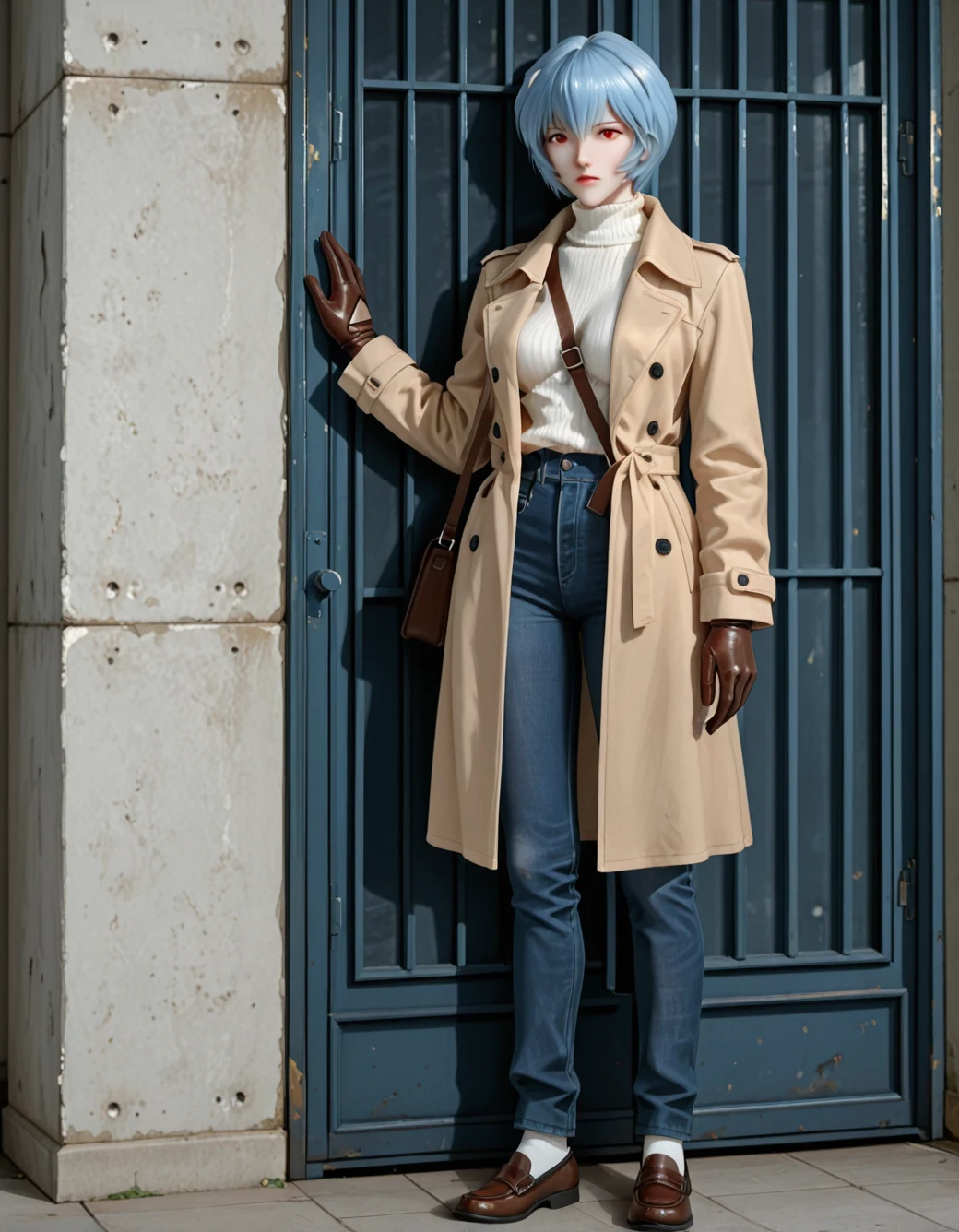 lazypos-1girl-blue-jeans-trench-coat-ddedda on Uncanny valley