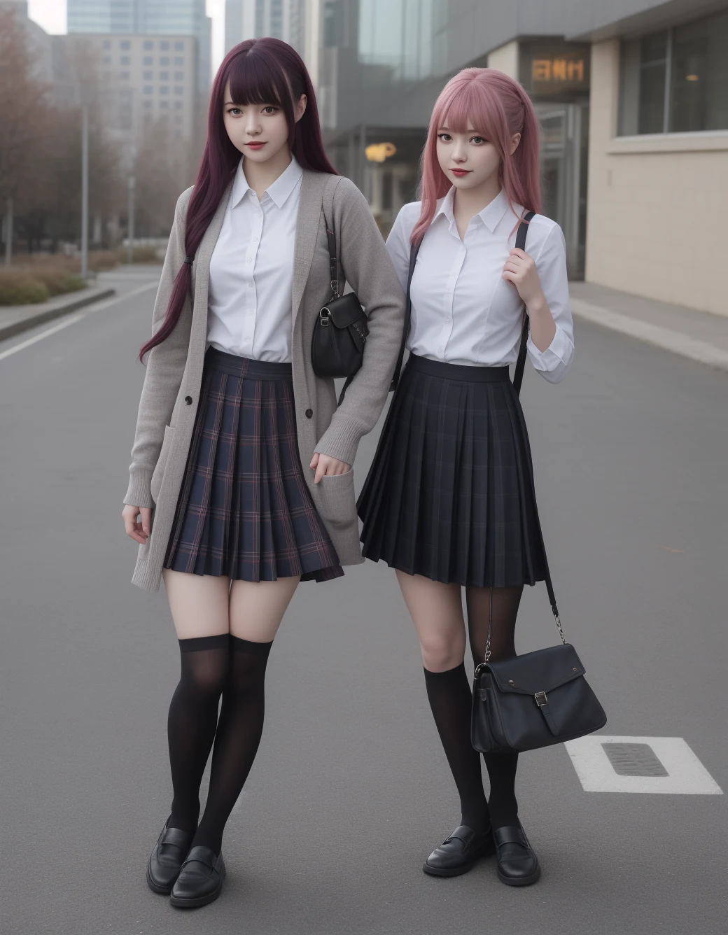 lazypos-1girl-pleated-plaid-skirt-long-83a6ad