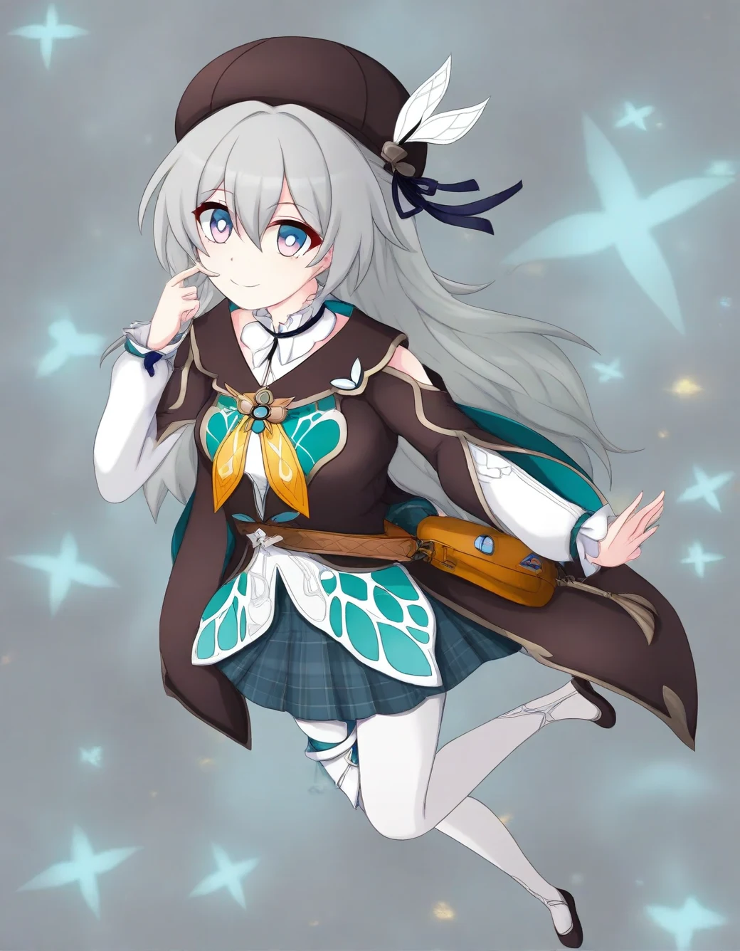 lazypos-1girl-pleated-plaid-skirt-long-83a6ad on IllustriousXL v0.1