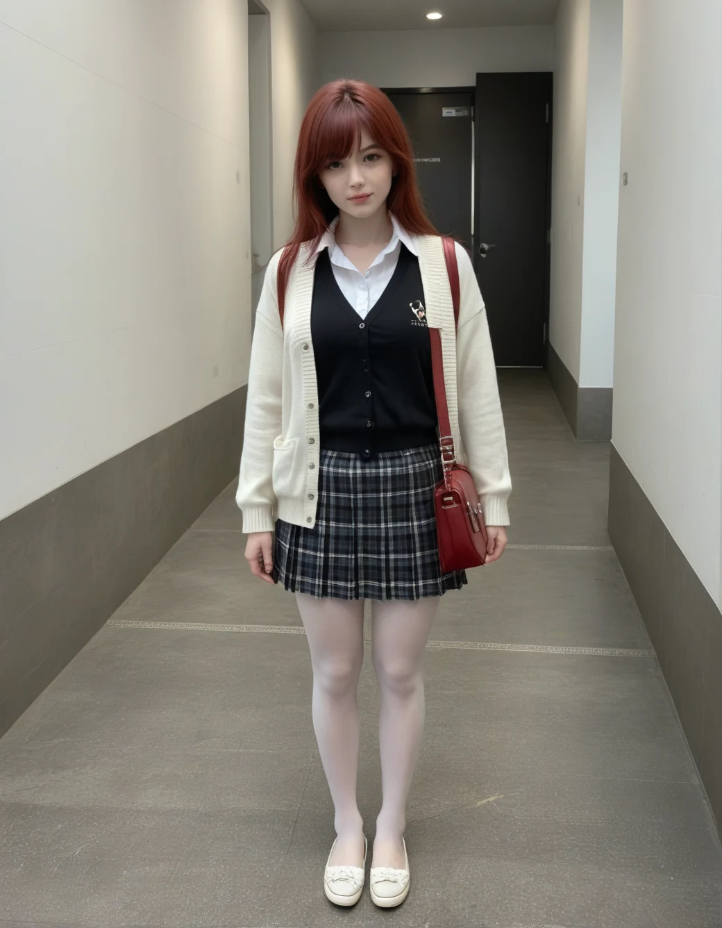 lazypos-1girl-pleated-plaid-skirt-long-83a6ad on iNiverse Mix(SFW & NSFW)