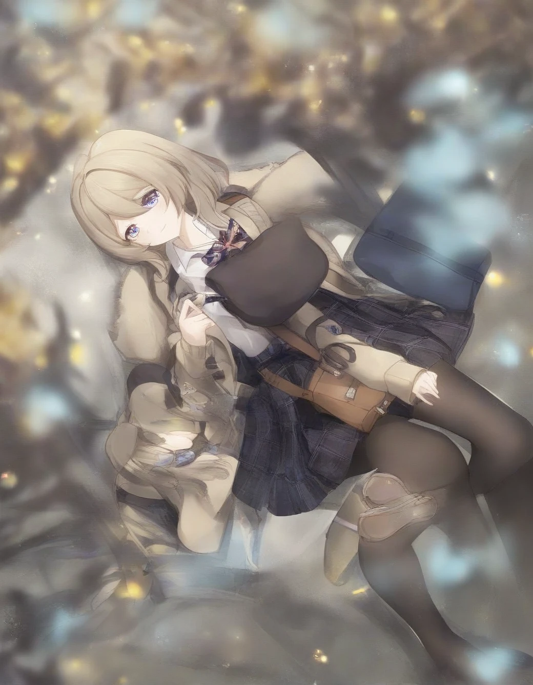 lazypos-1girl-pleated-plaid-skirt-long-83a6ad on Pony Diffusion XL