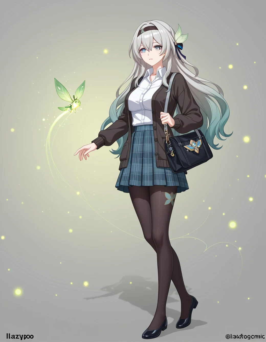 lazypos-1girl-pleated-plaid-skirt-long-83a6ad on YiffyMix