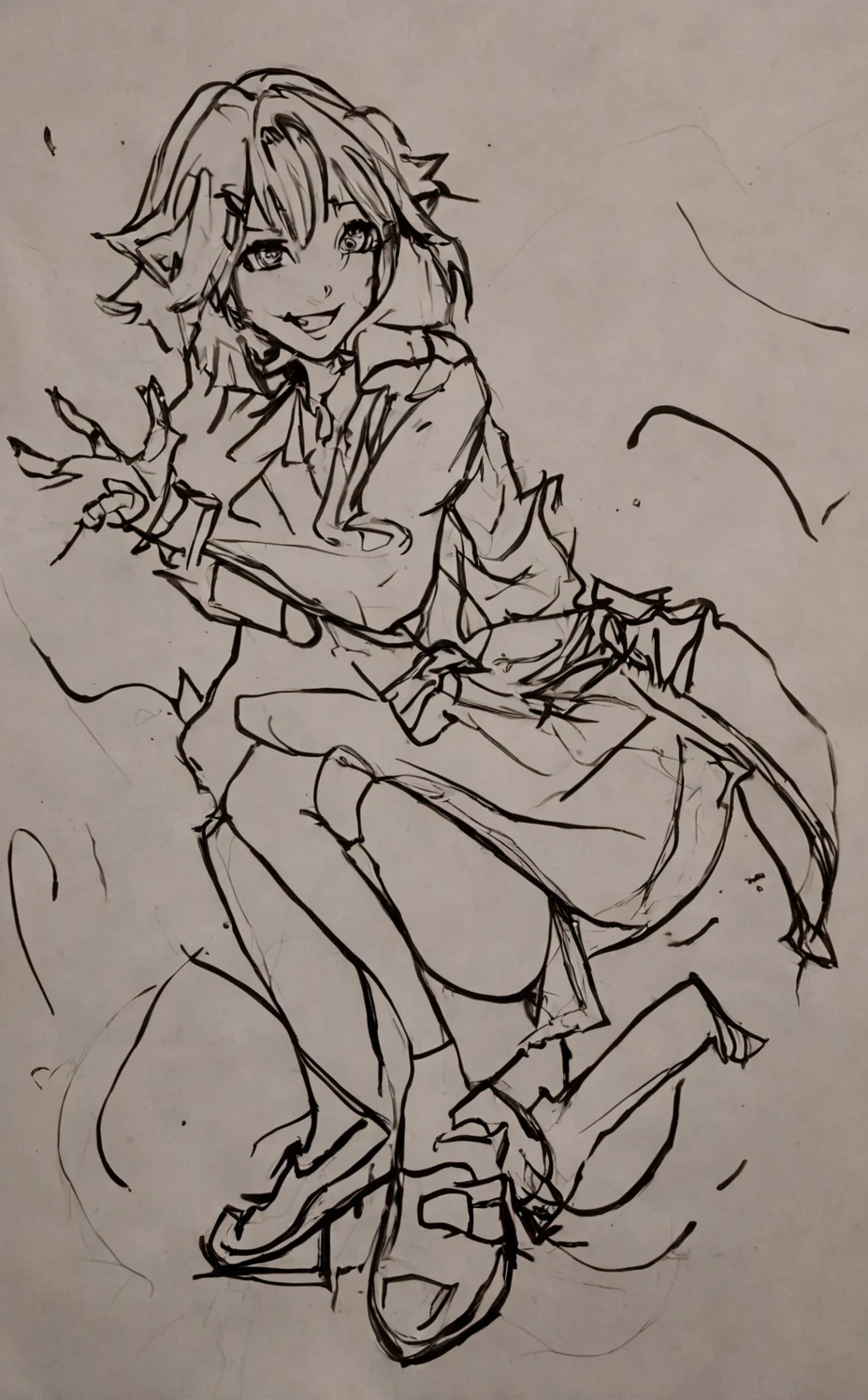 lora-3774-3774_illu-flat-color-sketch-a0f745 on The Araminta Experiment (SDXL+Flux)