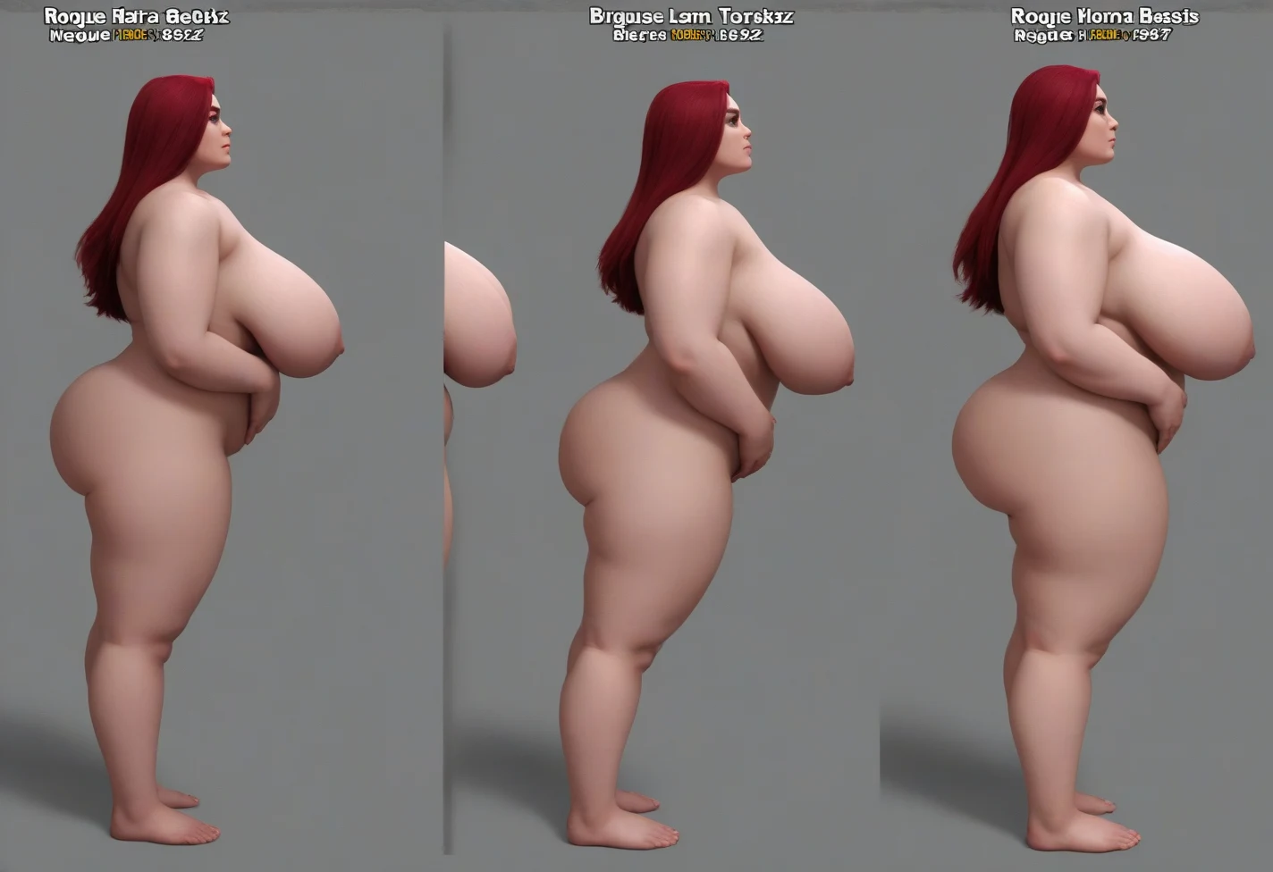 lora-marauder6272-huge-breasts-gigantic-breasts-da220e on The Araminta Experiment (SDXL+Flux)