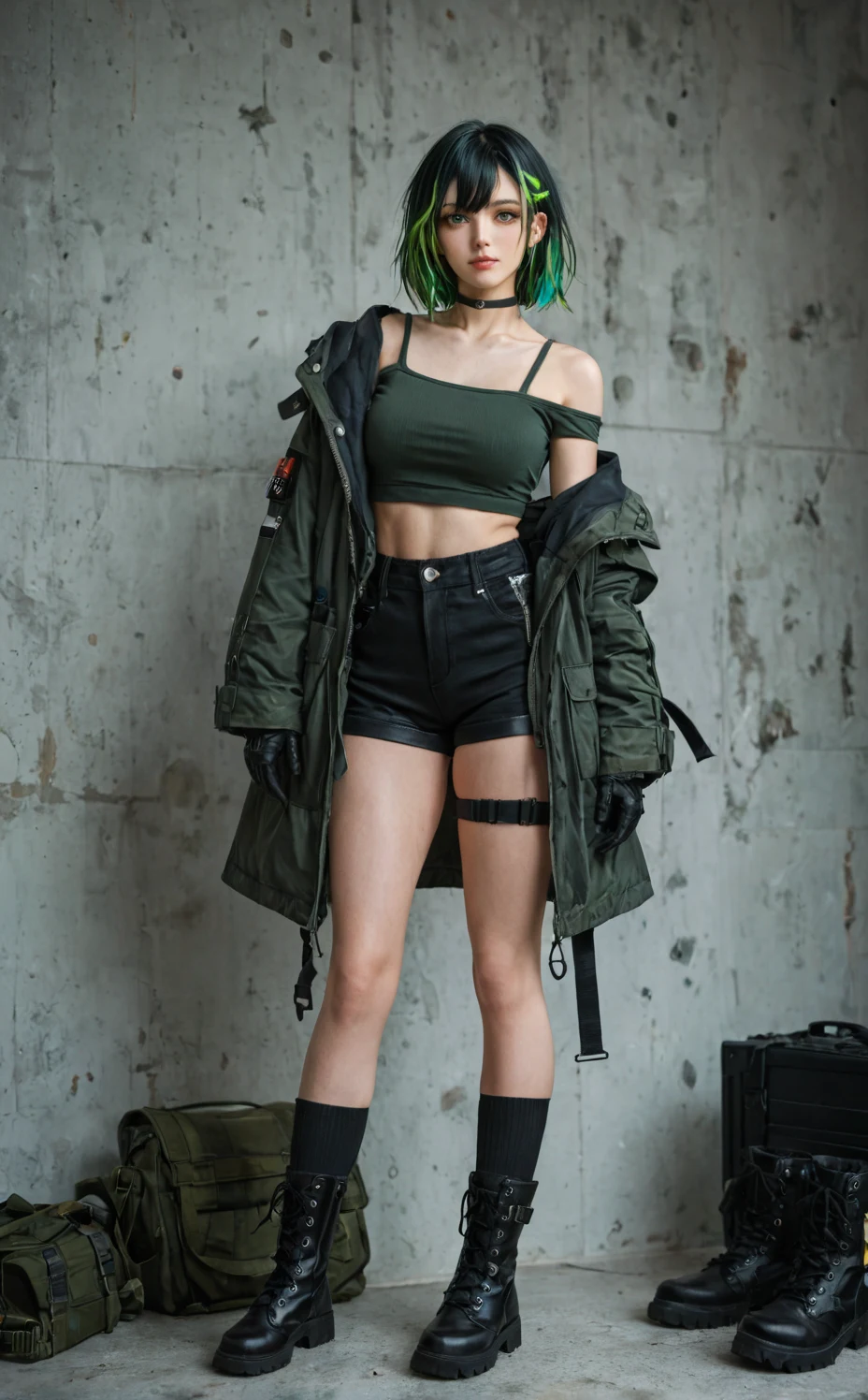 lora-mon3tr-2026-long-black-hair-ff1345 on Babes By Stable Yogi (Pony)