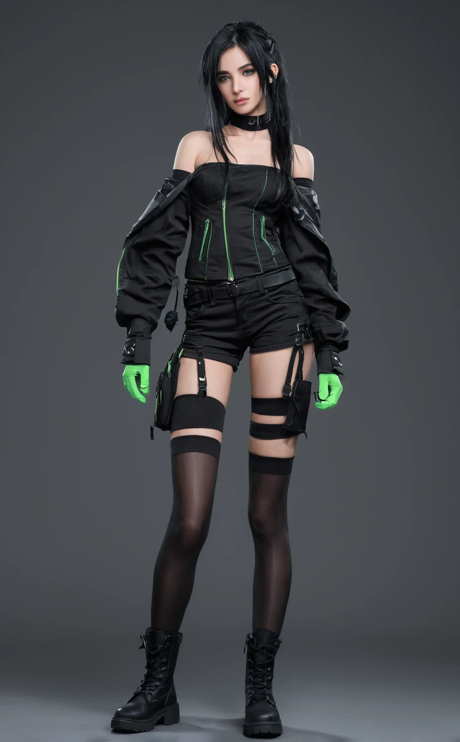 lora-mon3tr-2026-long-black-hair-ff1345 on Juggernaut XL