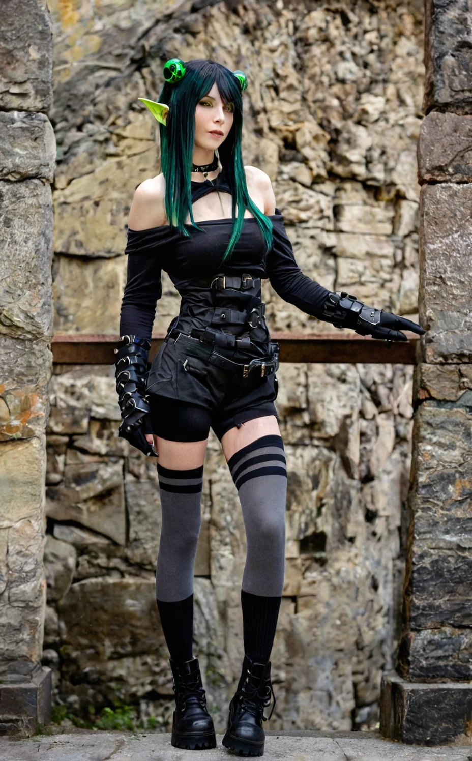 lora-mon3tr-2026-long-black-hair-ff1345 on LUSTIFY! [SDXL NSFW checkpoint]