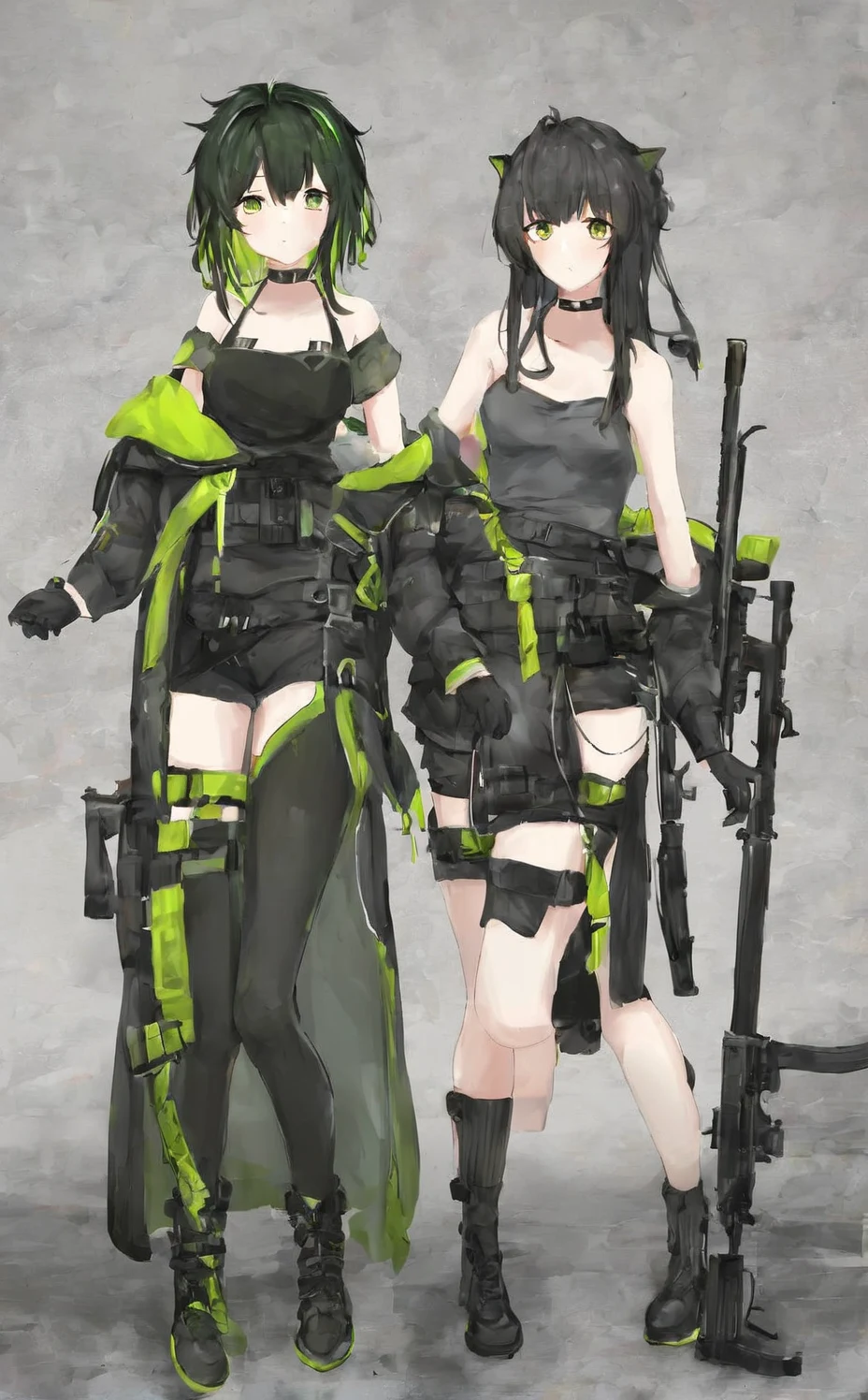 lora-mon3tr-2026-long-black-hair-ff1345 on Pony Diffusion XL