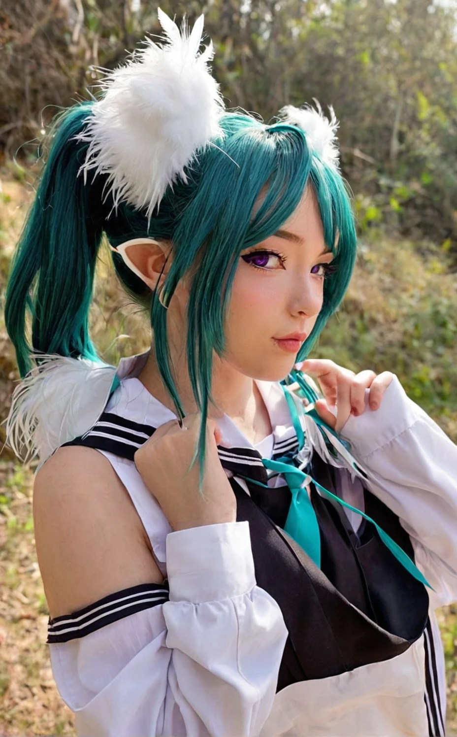 lora-white-teal-hair-high-ponytail-5713b0 on LUSTIFY! [SDXL NSFW checkpoint]