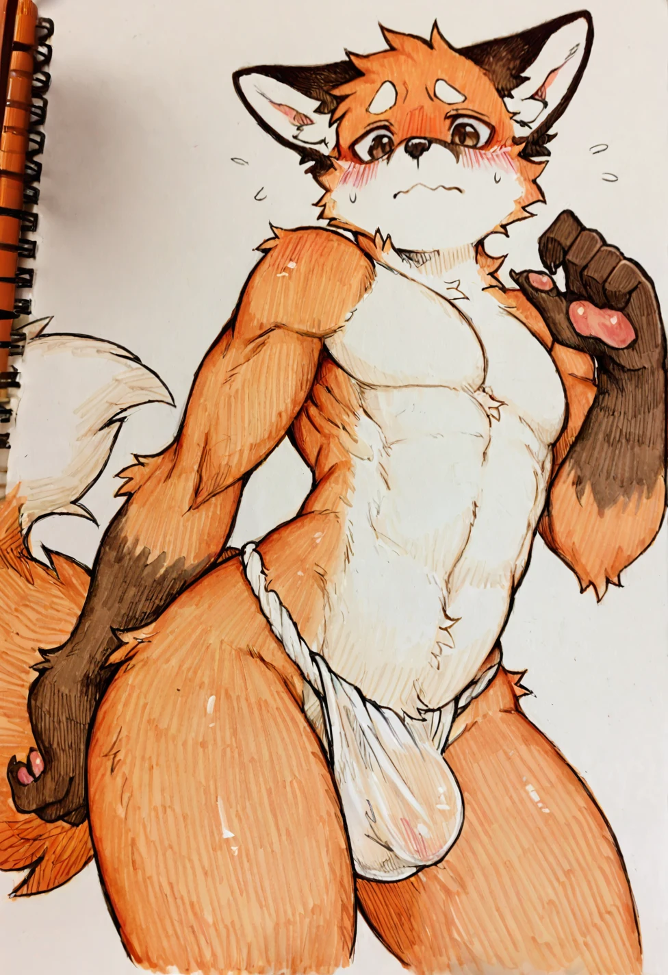 masterpiece-best-quality-sketch-hatching-colored_pencil_-3b2322 on Indigo Furry Mix XL