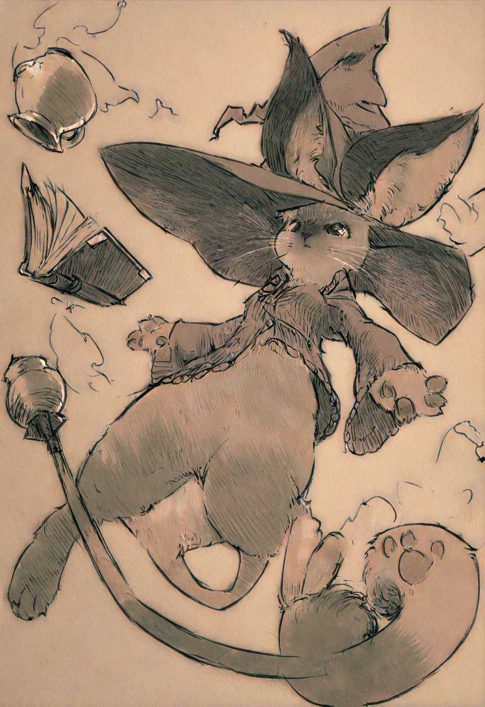 masterpiece-best-quality-sketch-hatching-colored_pencil_-67bcf9 on IllustriousXL v0.1