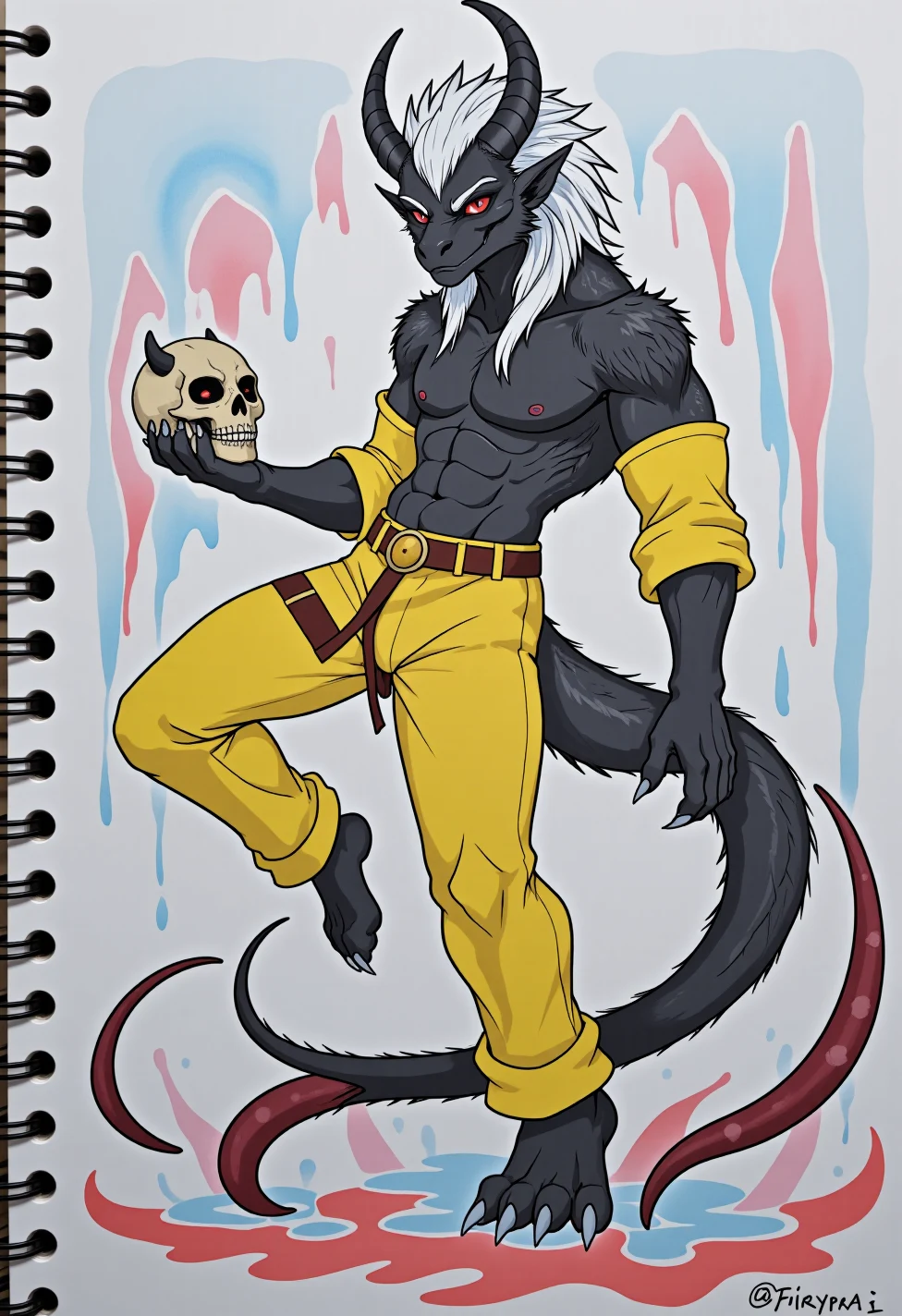 masterpiece-best-quality-sketch-jaggy-line-c6d500 on FenrisXL + Flux